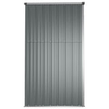 Garden Tool Shed Grey 161x89x161 cm Galvanised Steel - 45-Degree Angle