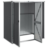 Garden Tool Shed Anthracite 161x89x161 cm Galvanised Steel - Top-Down View
