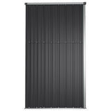 Garden Tool Shed Anthracite 161x89x161 cm Galvanised Steel