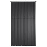 Garden Tool Shed Anthracite 161x89x161 cm Galvanised Steel - 45-Degree Angle