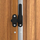 Garden Tool Shed Brown 161x89x161 cm Galvanised Steel - Rear View