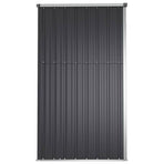 Garden Tool Shed Anthracite 225x89x161 cm Galvanised Steel