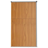 Garden Tool Shed Brown 225x89x161 cm Galvanised Steel - 45-Degree Angle