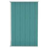 Wall-mounted Garden Shed Green 118x100x178 cm Galvanised Steel