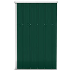 Wall-mounted Garden Shed Green 118x100x178 cm Galvanised Steel