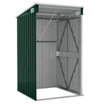 Wall-mounted Garden Shed Green 118x100x178 cm Galvanised Steel