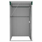 Wall-mounted Garden Shed Green 118x100x178 cm Galvanised Steel