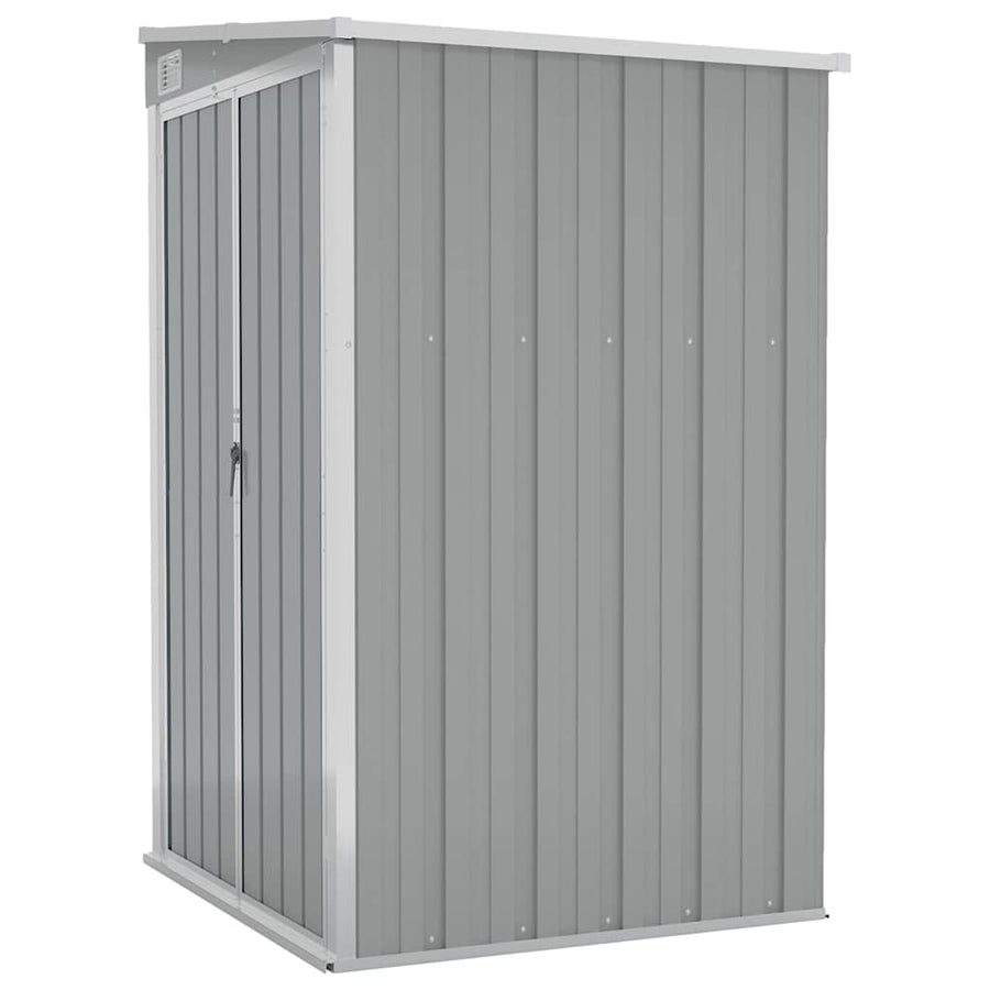 Wall-mounted Garden Shed Grey 118x100x178 cm Galvanised Steel