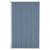 Wall-mounted Garden Shed Grey 118x100x178 cm Galvanised Steel
