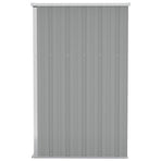 Wall-mounted Garden Shed Grey 118x100x178 cm Galvanised Steel