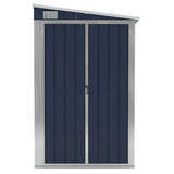 Wall-mounted Garden Shed Anthracite 118x100x178 cm Steel