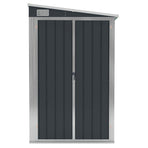 Wall-mounted Garden Shed Anthracite 118x100x178 cm Steel