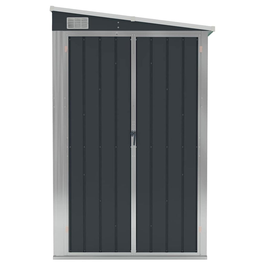 Wall-mounted Garden Shed Anthracite 118x100x178 cm Steel