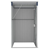 Wall-mounted Garden Shed Anthracite 118x100x178 cm Steel - Top-Down View