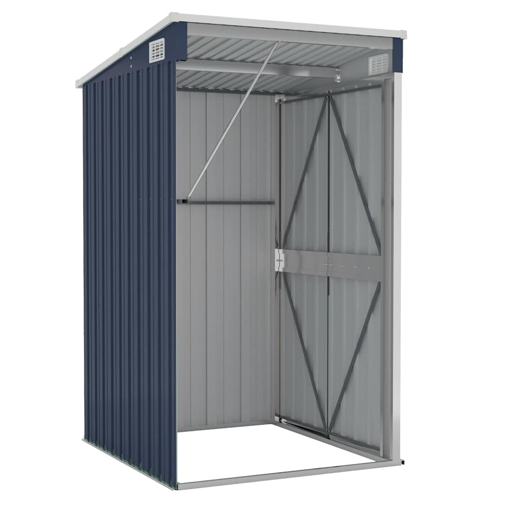 Wall-mounted Garden Shed Anthracite 118x100x178 cm Steel