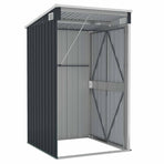 Wall-mounted Garden Shed Anthracite 118x100x178 cm Steel