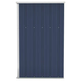 Wall-mounted Garden Shed Anthracite 118x100x178 cm Steel