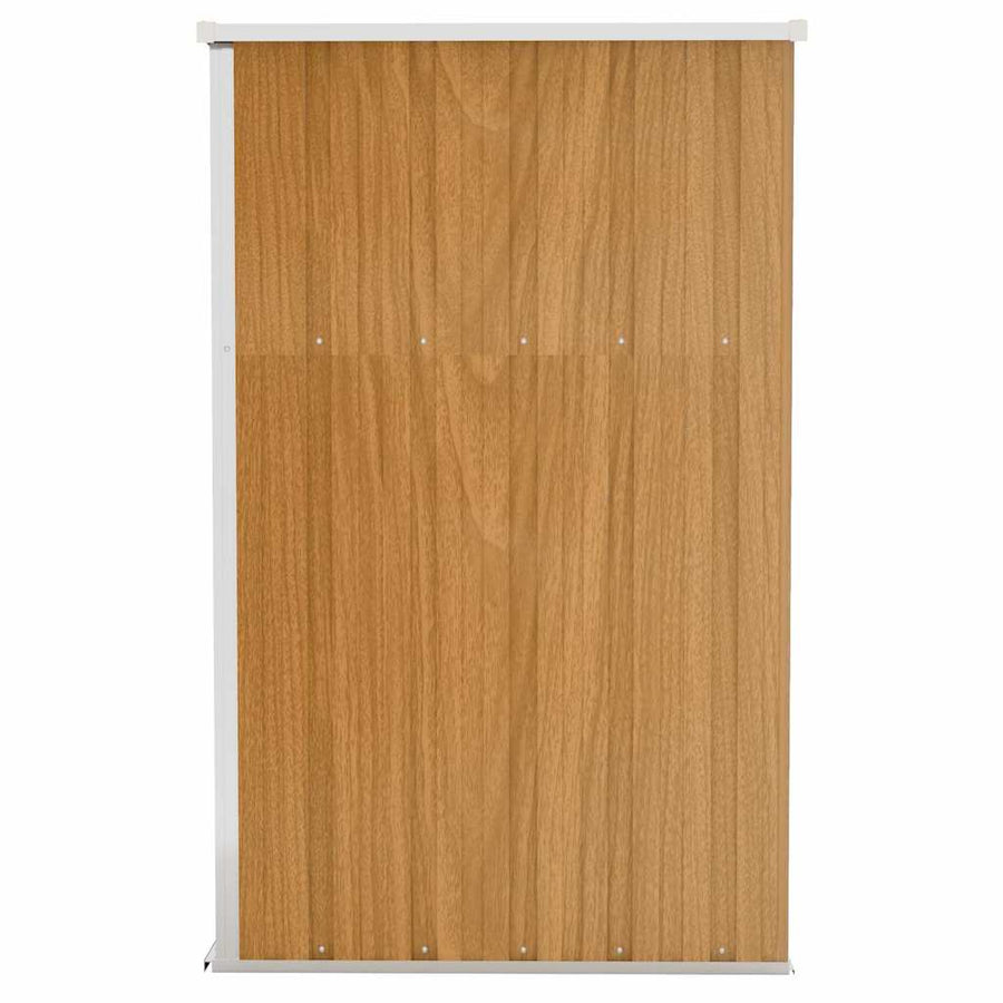 Wall-mounted Garden Shed Brown 118x100x178 cm Galvanised Steel