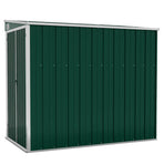 Wall-mounted Garden Shed Green 118x194x178 cm Galvanised Steel