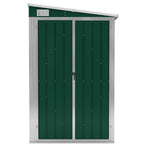 Wall-mounted Garden Shed Green 118x194x178 cm Galvanised Steel