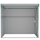 Wall-mounted Garden Shed Green 118x194x178 cm Galvanised Steel