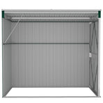 Wall-mounted Garden Shed Green 118x194x178 cm Galvanised Steel