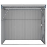 Wall-mounted Garden Shed Grey 118x194x178 cm Galvanised Steel
