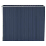 Wall-mounted Garden Shed Anthracite 118x194x178 cm Steel - Top-Down View