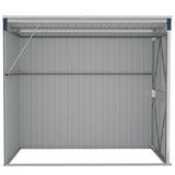 Wall-mounted Garden Shed Anthracite 118x194x178 cm Steel - 45-Degree Angle