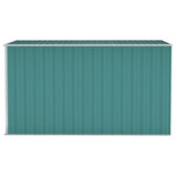 Wall-mounted Garden Shed Green 118x288x178 cm Galvanised Steel