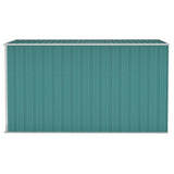 Wall-mounted Garden Shed Green 118x288x178 cm Galvanised Steel - Top-Down View