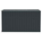 Wall-mounted Garden Shed Anthracite 118x288x178 cm Steel