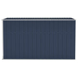 Wall-mounted Garden Shed Anthracite 118x288x178 cm Steel - Top-Down View