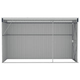 Wall-mounted Garden Shed Anthracite 118x288x178 cm Steel - 45-Degree Angle
