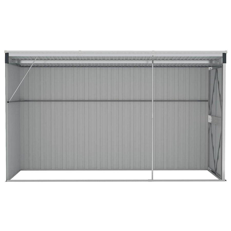 Wall-mounted Garden Shed Anthracite 118x288x178 cm Steel