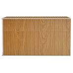 Wall-mounted Garden Shed Brown 118x288x178 cm Galvanised Steel