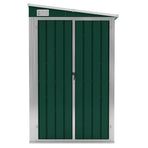 Wall-mounted Garden Shed Green 118x382x178 cm Galvanised Steel