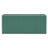 Wall-mounted Garden Shed Green 118x382x178 cm Galvanised Steel - Top-Down View