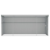 Wall-mounted Garden Shed Green 118x382x178 cm Galvanised Steel - 45-Degree Angle
