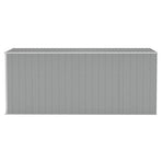 Wall-mounted Garden Shed Grey 118x382x178 cm Galvanised Steel