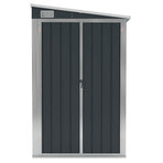 Wall-mounted Garden Shed Anthracite 118x382x178 cm Steel