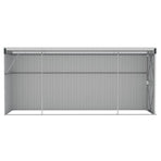 Wall-mounted Garden Shed Anthracite 118x382x178 cm Steel