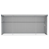 Wall-mounted Garden Shed Anthracite 118x382x178 cm Steel - 45-Degree Angle