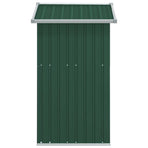 Garden Shed Green 126x97.5x177 cm Galvanised Steel