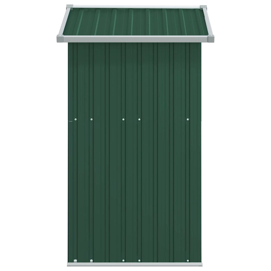 Garden Shed Green 126x97.5x177 cm Galvanised Steel