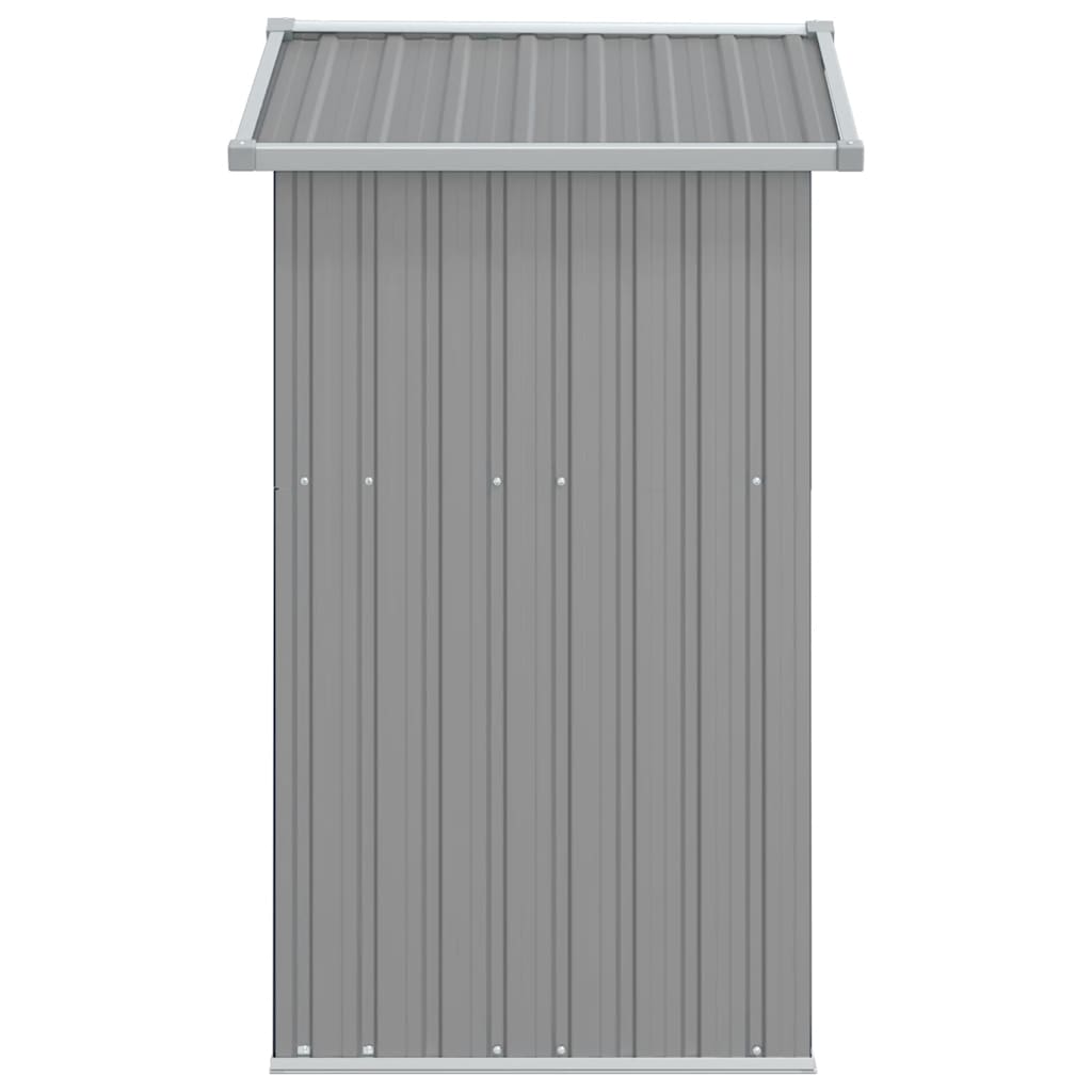 Garden Shed Grey 126x97.5x177 cm Galvanised Steel