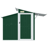 Garden Shed Green 270x130x208.5 cm Galvanised Steel - Side View