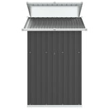 Garden Shed Anthracite 270x130x208.5 cm Galvanised Steel - 45-Degree Angle