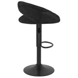 Bar Stools 2 pcs Black Velvet