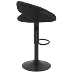 Bar Stools 2 pcs Black Velvet